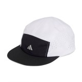 Καπέλο για Τρέξιμο Λευκό-Μαύρο - adidas Performance Run 5-Panel Climacool Εικόνα 
