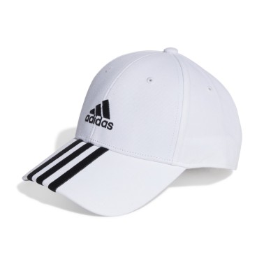 Καπέλο Λευκό - adidas Performance 3-Stripes Cotton Twill