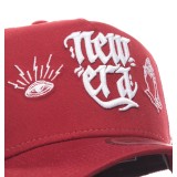 NEW ERA SCRIPT TRUCKER 11941794 Κόκκινο Εικόνα 1