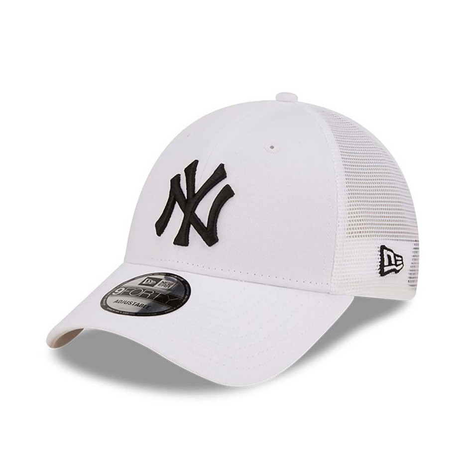 NEW ERA NEW YORK YANKEES HOME FIELD WHITE 9FORTY A-FRAME TRUCKER CAP Λευκό