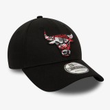 Καπέλο Μαύρο - New Era Chicago Bulls NBA Infill Black 9FORTY  Εικόνα 1