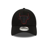 Καπέλο Μαύρο - New Era Chicago Bulls Metallic Outline 9FORTY