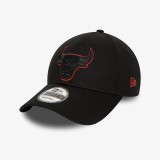 Καπέλο Μαύρο - New Era Chicago Bulls Metallic Outline 9FORTY