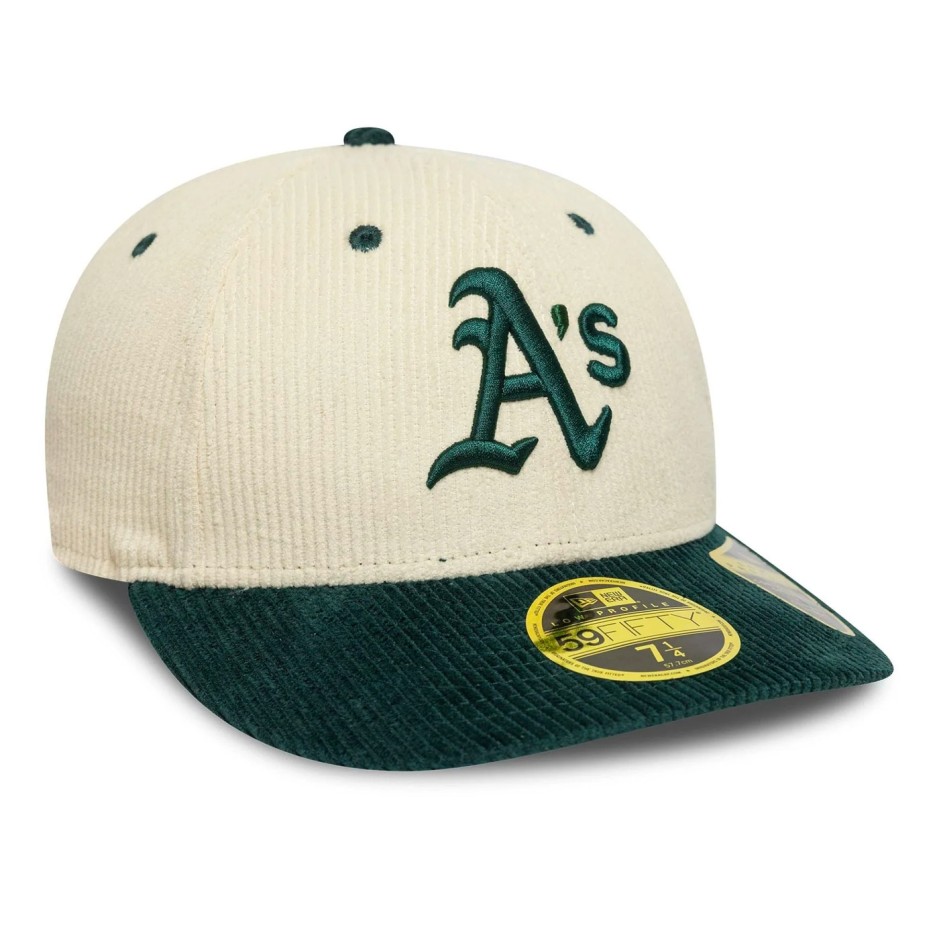 Καπέλο Μπεζ - New Era Oakland Athletics MLB Cord Cream Low Profile 59FIFTY