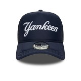 Καπέλο Μπλε - New Era New York Yankees MLB Script Navy 9FORTY A-Frame Εικόνα 1