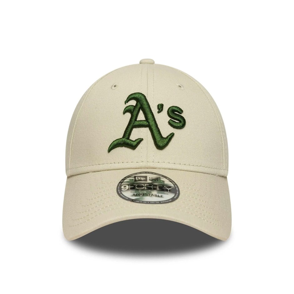 Καπέλο Μπεζ - New Era Oakland Athletics MLB League Essential Cream 9FORTY