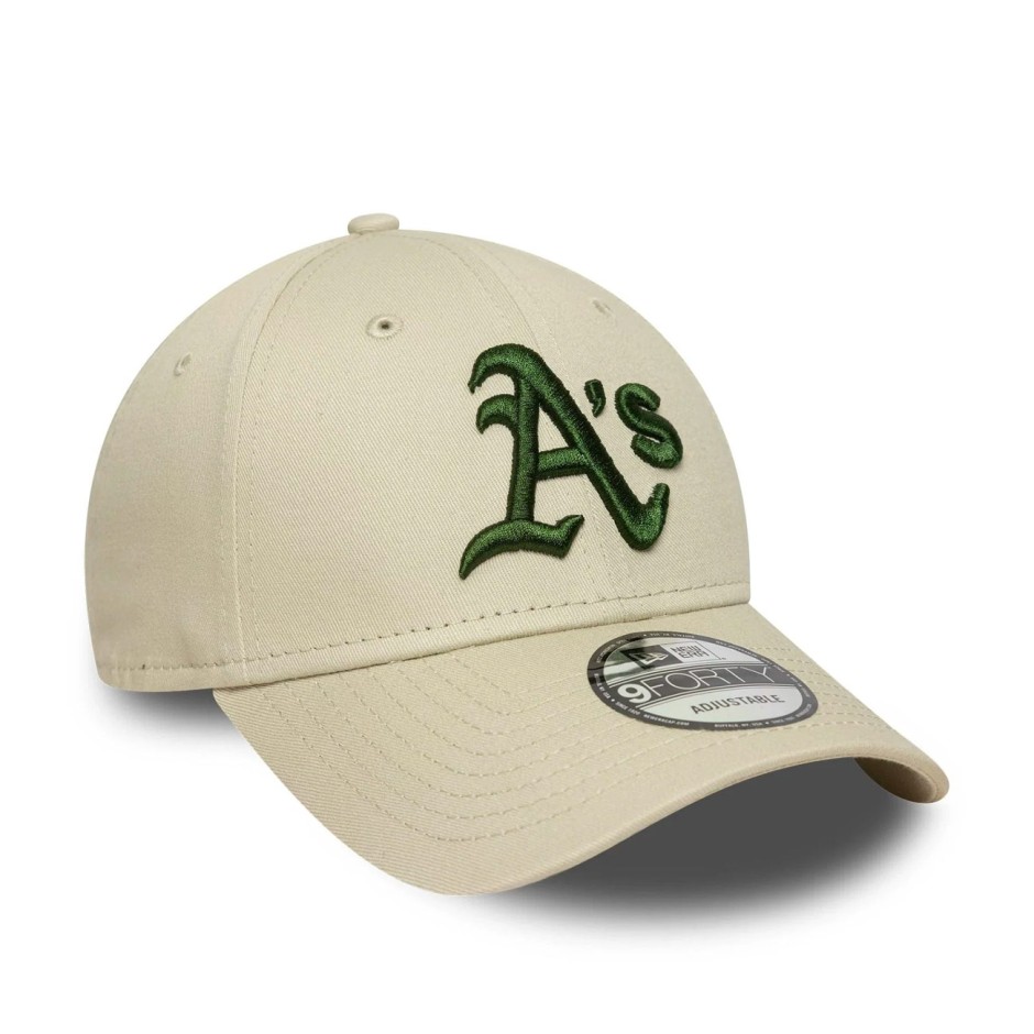 Καπέλο Μπεζ - New Era Oakland Athletics MLB League Essential Cream 9FORTY