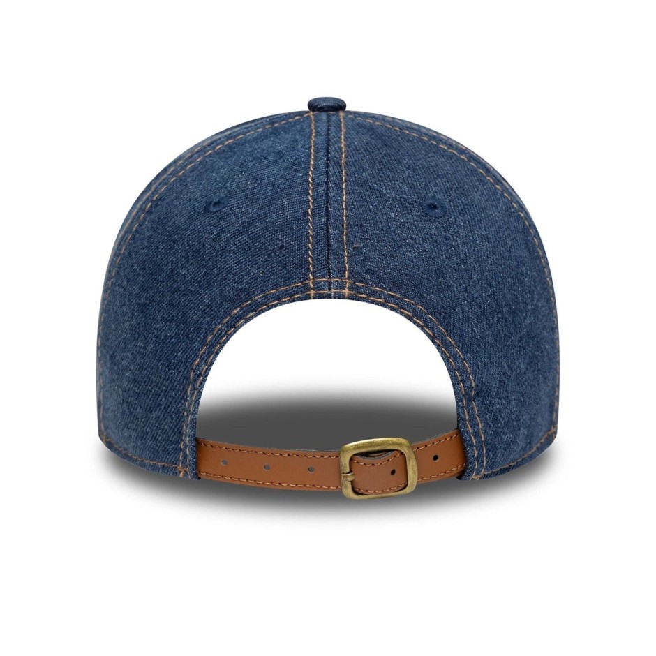 Καπέλο Μπλε - New Era New York Yankees MLB Denim Distressed Navy 9TWENTY