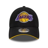 Καπέλο Μαύρο - New Era LA Lakers NBA Microfibre Black 9FORTY Εικόνα 1