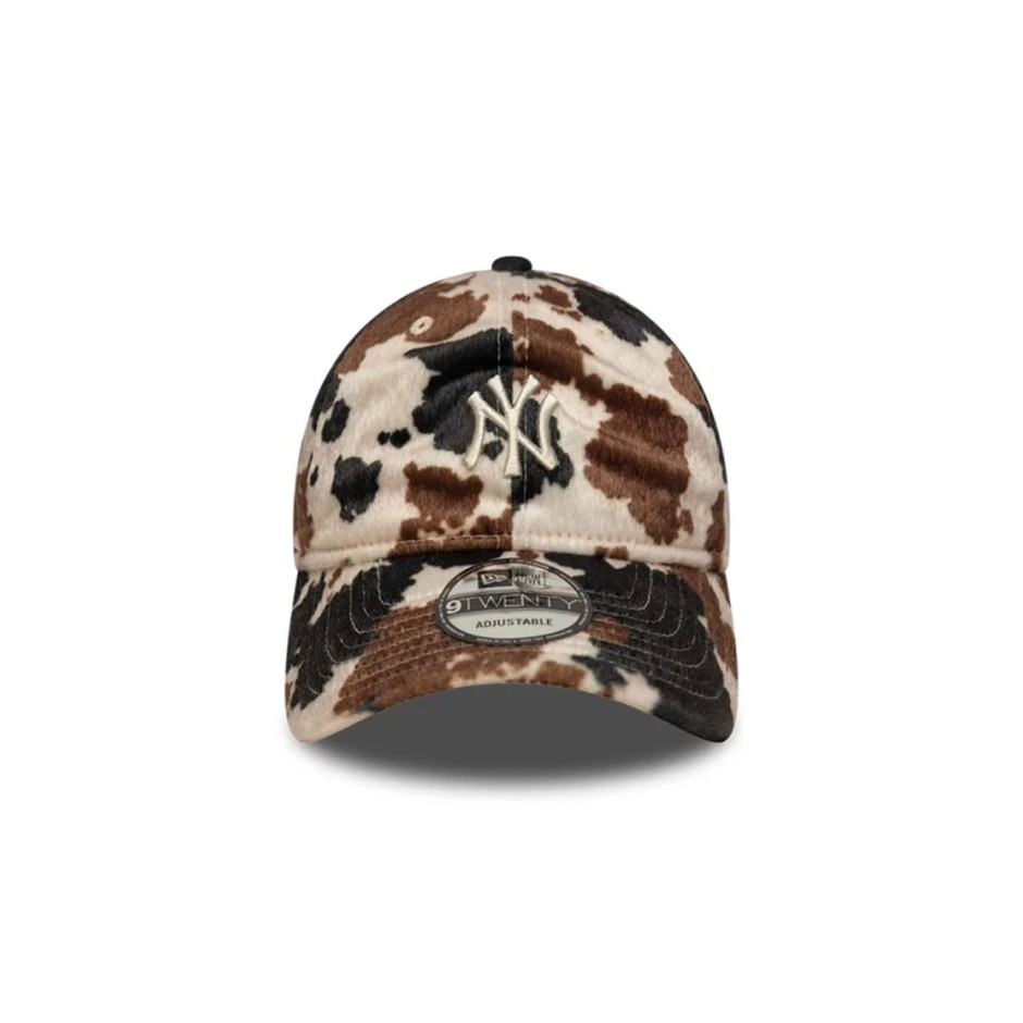 Καπέλο Μαύρο - New Era New York Yankees Animal Print Beige 9TWENTY