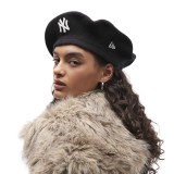 Μπερές Μαύρος - New Era New York Yankees MLB Wool Script Beret Εικόνα 0