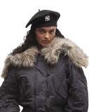 Μπερές Μαύρος - New Era New York Yankees MLB Wool Script Beret Εικόνα 1