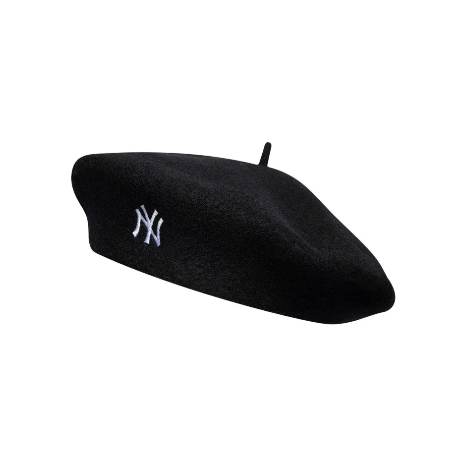 Μπερές Μαύρος - New Era New York Yankees MLB Wool Script Beret