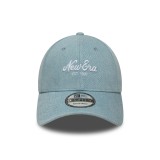 Καπέλο Μπλε - New Era Denim Pastel Blue 9FORTY Εικόνα 1