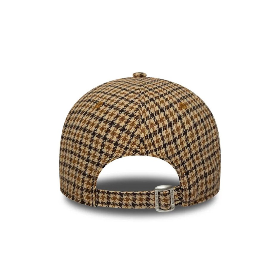 Καπέλο Μπεζ - New Era New York Yankees MLB Check Beige 9TWENTY A-Frame