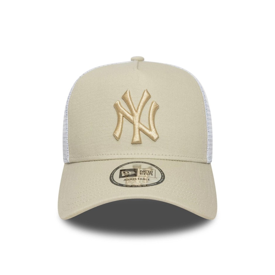 NEW ERA NOS LEAGUE ESS EF TRUCKER NEYYAN 60675518 Μπέζ
