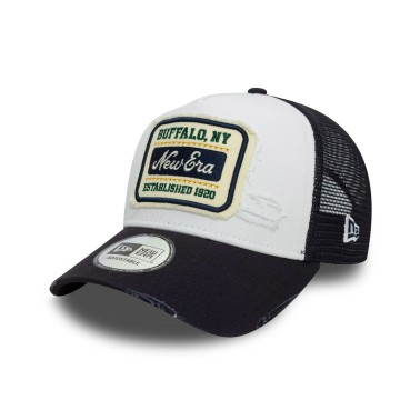 Καπέλο Λευκό - New Era Patch Distressed 9FORTY A-Frame