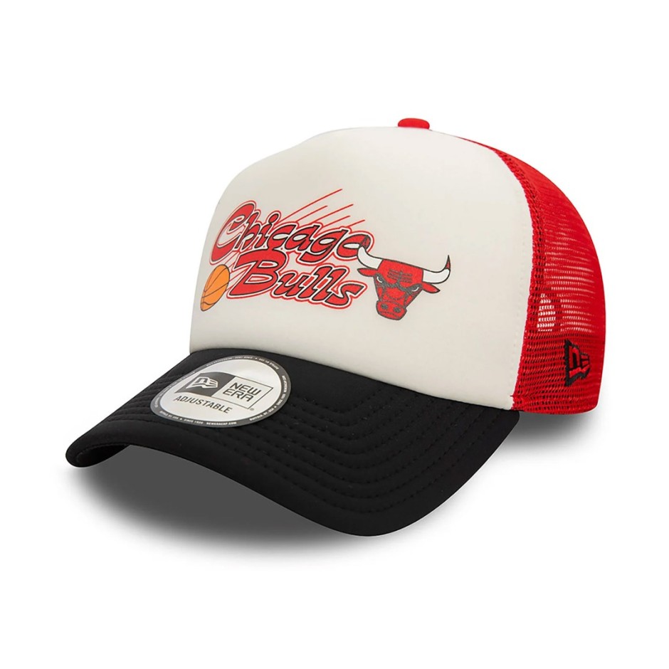 Καπέλο Μαύρο - New Era Chicago Bulls NBA Graphic 9FORTY E-Frame