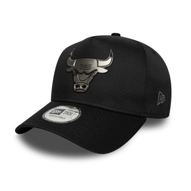 Καπέλο Μαύρο - New Era Chicago Bulls NBA Metallic Black 9FORTY E-Frame