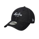 Καπέλο Μαύρο - New Era Denim Black 9FORTY Εικόνα 