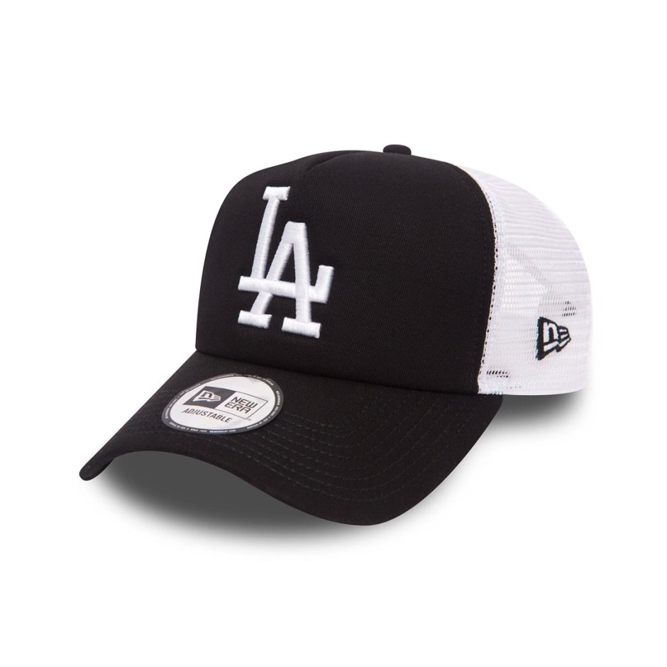 Καπέλο Μαύρο - New Era LA Dodgers Clean Black A-Frame