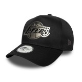 Καπέλο Μαύρο - New Era LA Lakers NBA Metallic Black 9FORTY E-Frame Εικόνα 