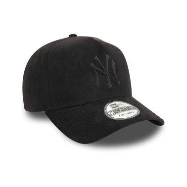 Καπέλο Μαύρο - New Era New York Yankees MLB Faux Suede 9FORTY E-Frame