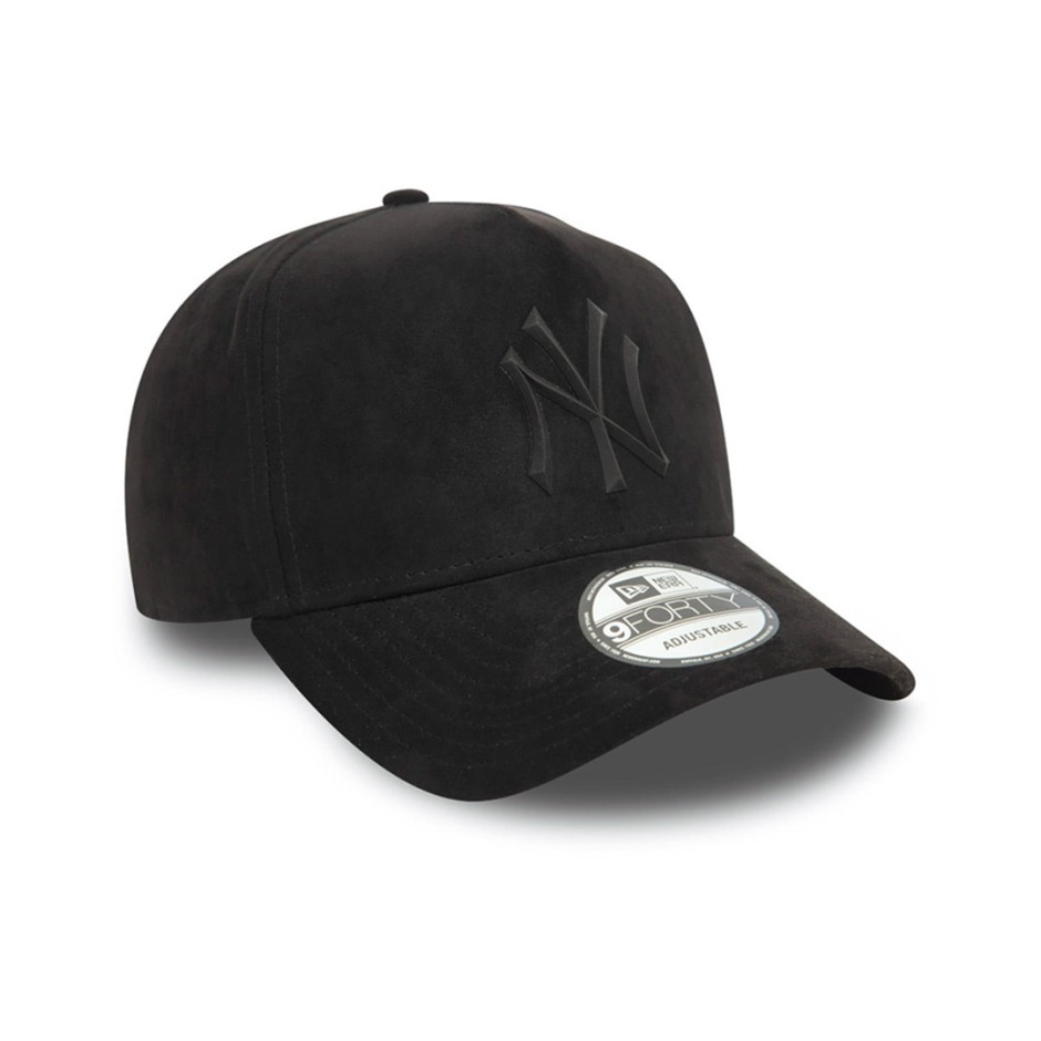 Καπέλο Μαύρο - New Era New York Yankees MLB Faux Suede 9FORTY E-Frame