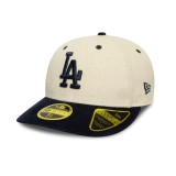 Καπέλο Μπεζ - New Era LA Dodgers MLB Cord Cream Low Profile 59FIFTY Εικόνα 
