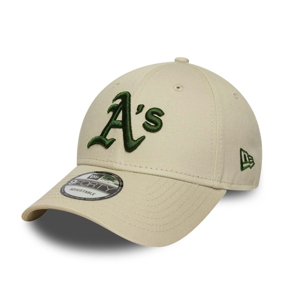 Καπέλο Μπεζ - New Era Oakland Athletics MLB League Essential Cream 9FORTY