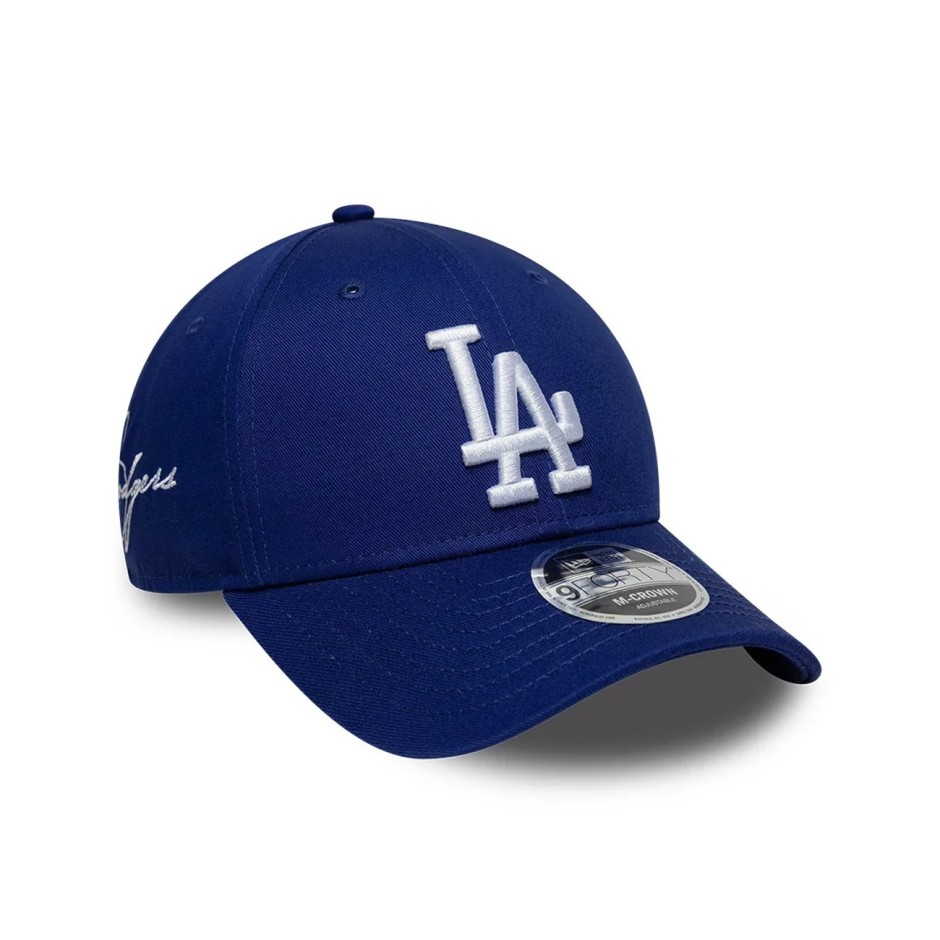 Cap Blue - New Era LA Dodgers MLB Side Script 9FORTY M-Crown