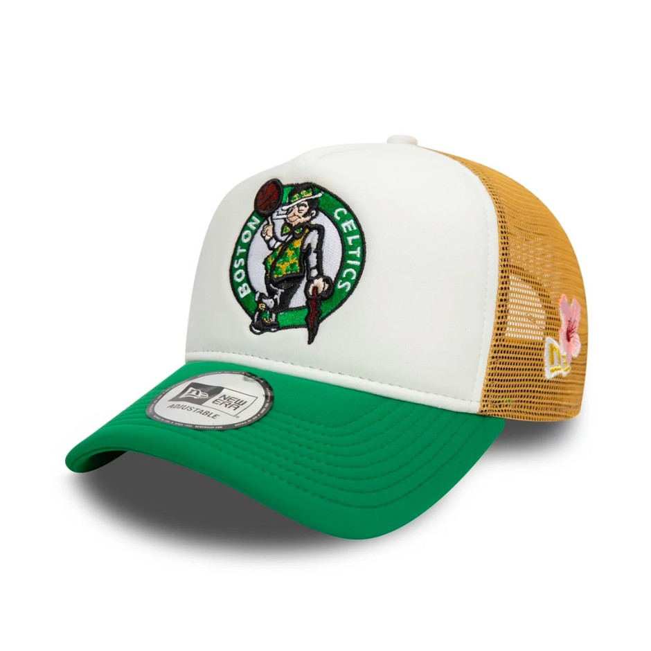 NEW ERA NBA FLOWER TRUCKER BOSCEL 60595276 Green