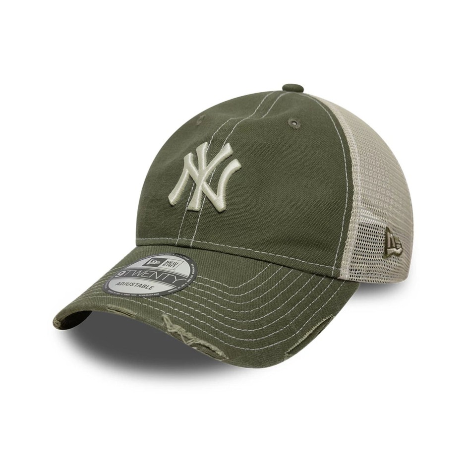 Cap Green - New Era New York Yankees MLB Cotton Canvas 9TWENTY 
