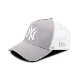 NEW ERA NEW YORK YANKEES CLEAN GREY A-FRAME TRUCKER CAP Γκρί  Εικόνα 