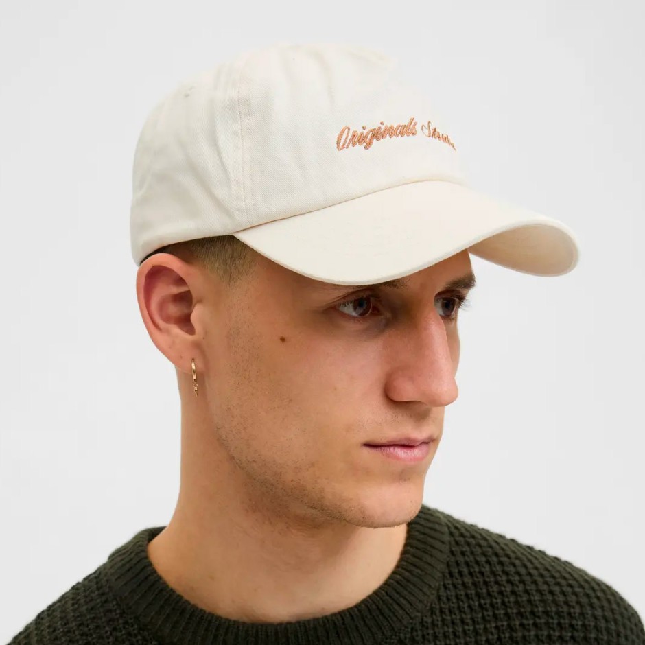 JACK & JONES JACFRAME NORREBRO CAP NOOS 12283705-ANTIQUE WHITE Ecru