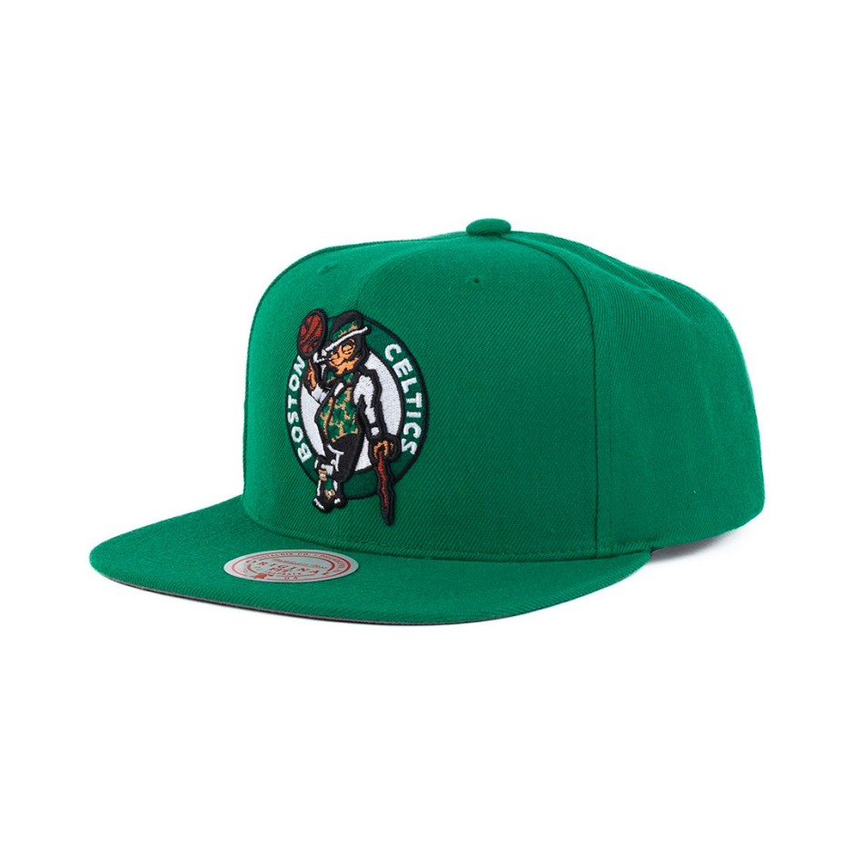 MITCHELL & NESS NBA EVERGREEN TRUCKER CELTICS HT8032-BCEGREN-GREEN Green