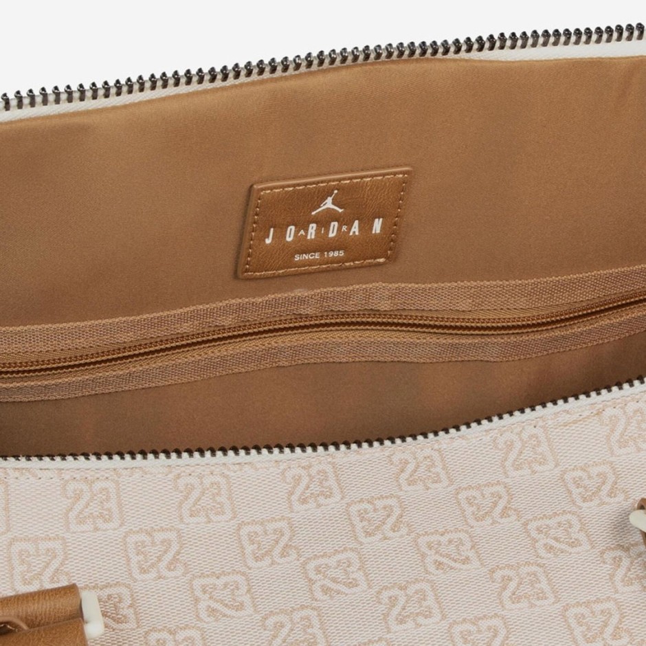 JORDAN MONOGRAM DUFFLE BAG MA0759-W3Z Ecru