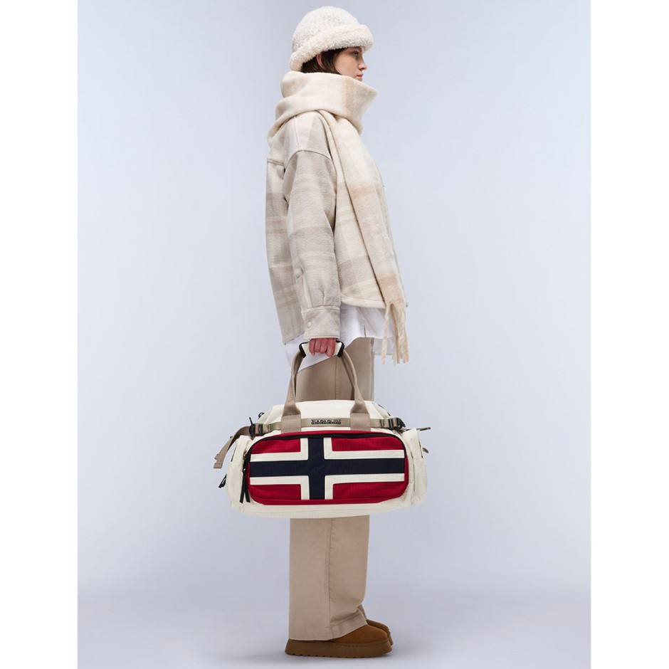 Τσάντα Εκρού - Napapijri H-Nadir Duffel Small