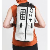 UNDER ARMOUR UA PROJECT ROCK 60 GYM BAG 1345663-110 Grey Image 4