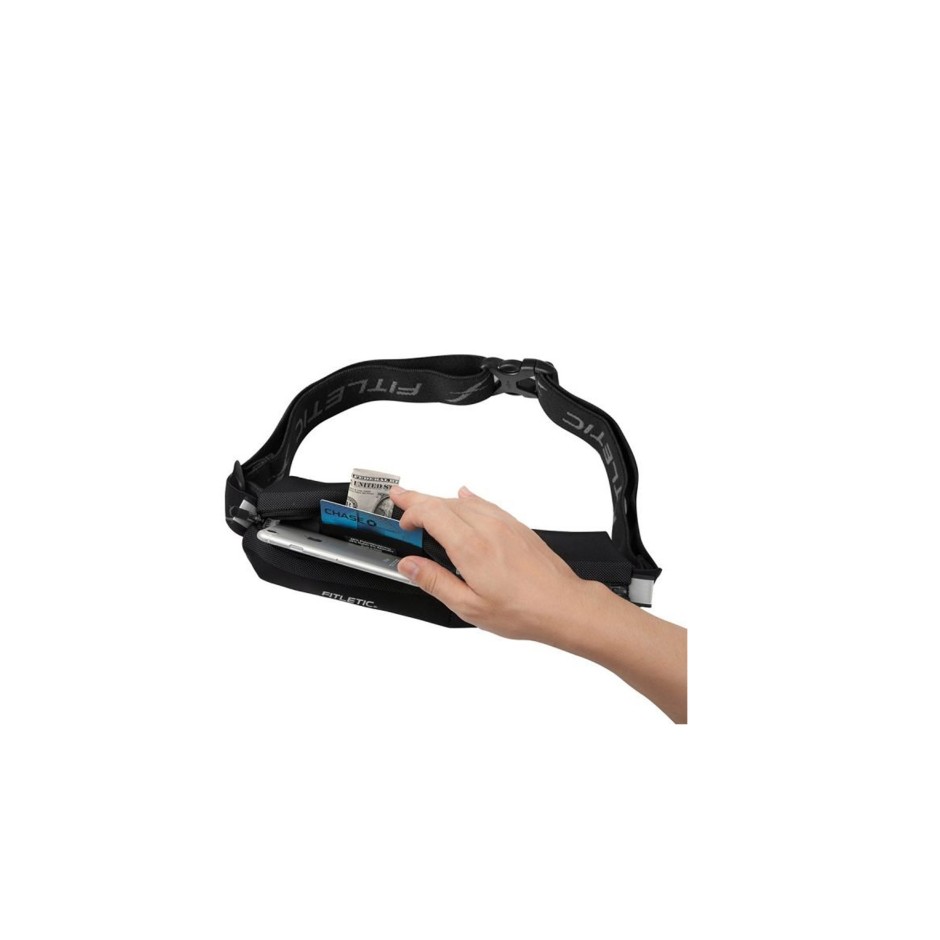 FITLETIC BOLT TWO POUCH BELT MSB02-01 Μαύρο