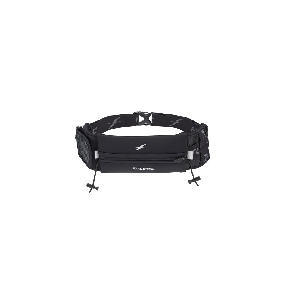 Ζώνη για Τρέξιμο Μαύρη - FITLETIC Single Race Pouch Belt