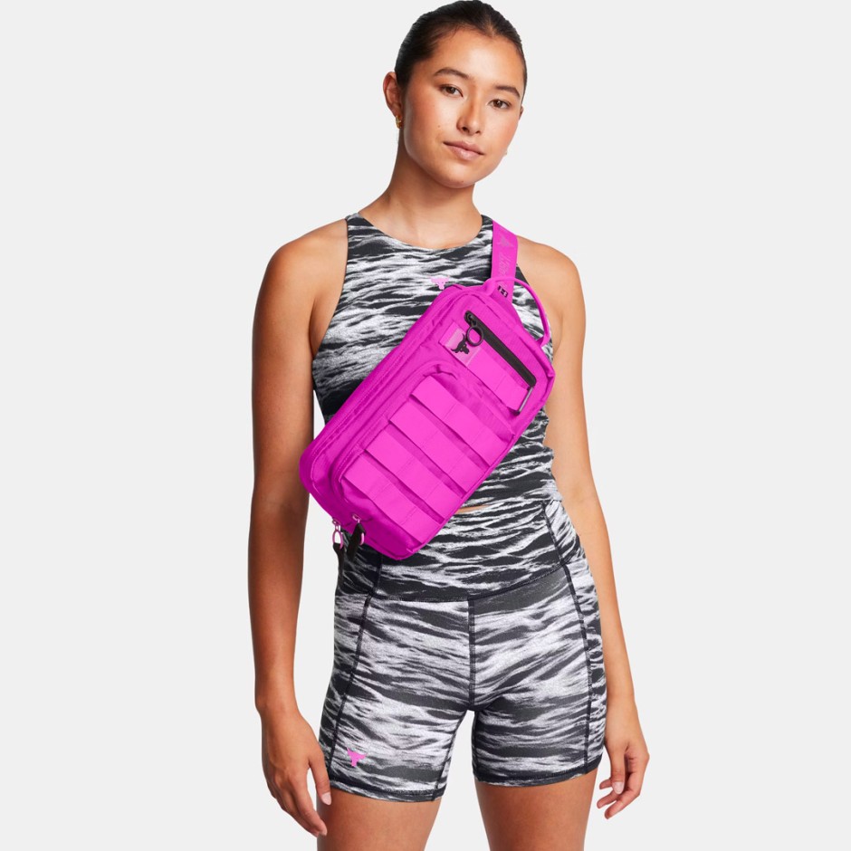 UNDER ARMOUR PROJECT ROCK WAIST BAG 1376457-572 Purple