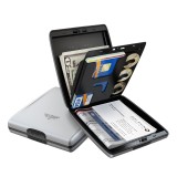 TRU VIRTU CREDIT CARD CASE FAN SILK LINE 21103000101-SILVER ARROW Ασημί Εικόνα 1