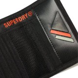 SUPERDRY D2 SDNA TARP TRI-FOLD WALLET W9810181A-02A Black Image 4