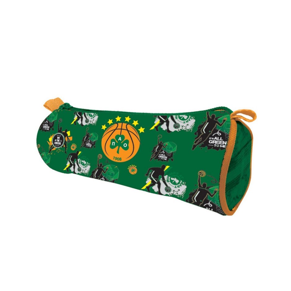 Nakas Group Pencil Case Round-PAO Basketball - Κασετίνα Παναθηναϊκού