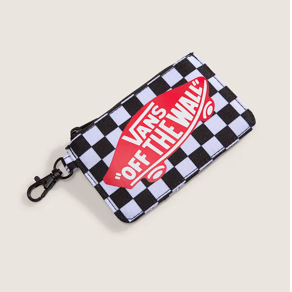 Πορτοφόλι Λευκό-Μαύρο - Vans Off The Wall Zip Wallet