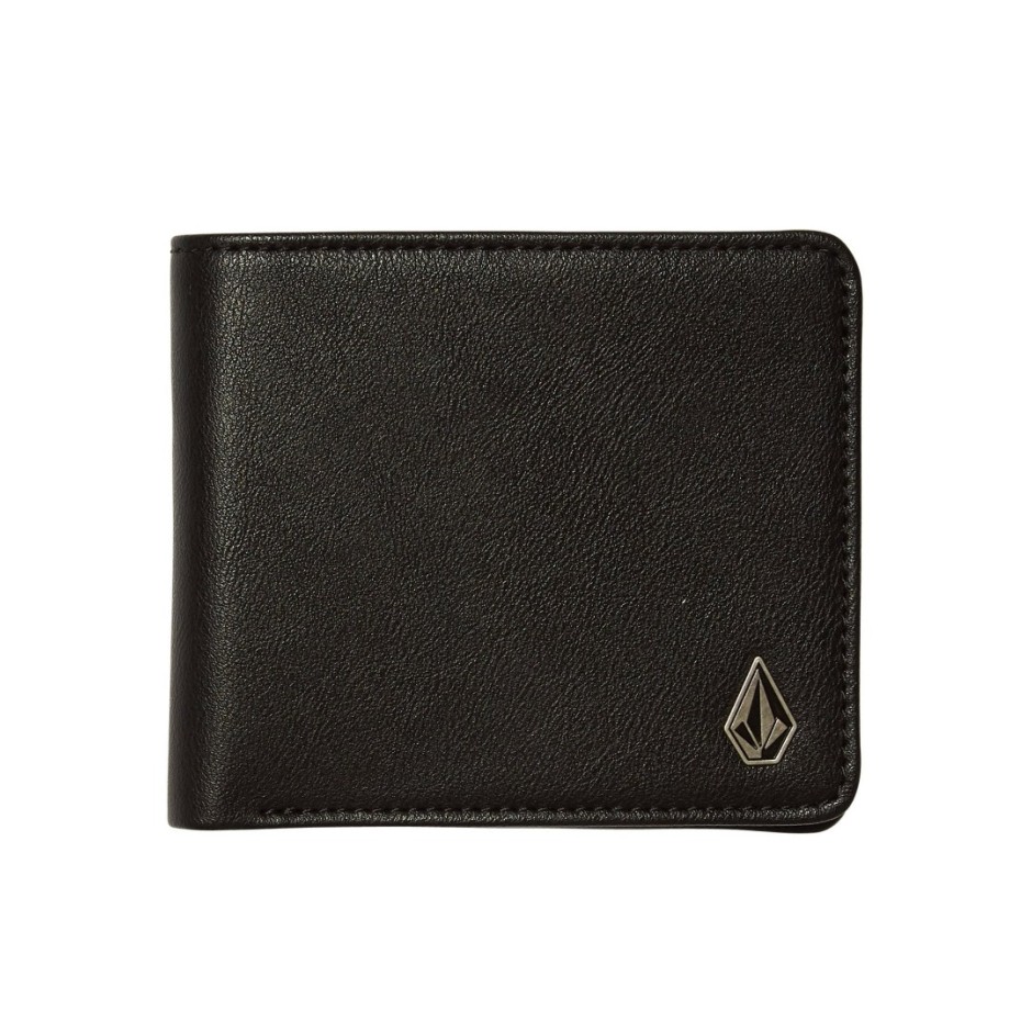 Πορτοφόλι VOLCOM SLIM STONE PU WLT S Μαύρο D6032054-BLK 