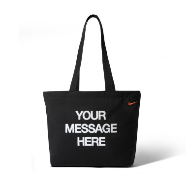 Τσάντα Tote Μαύρη - Nike Heritage 'Your Message Here'