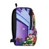 Τσάντα Πλάτης Πολύχρωμη - Space Junk TMNT Pizza Party Εικόνα 2