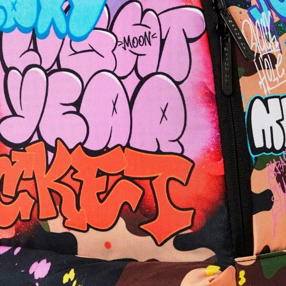 SPACE JUNK SPACE METEOR GRAFITTI BACKPACKS SJS129 Colorful
